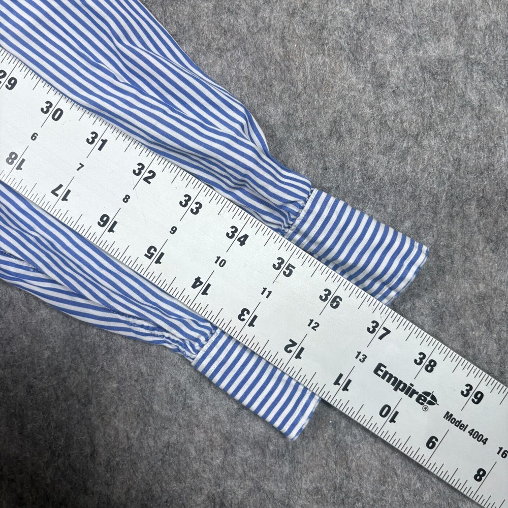 Ralph Lauren Button-Down Shirt Men's Size 3XL Blue White Striped Classic Fit - Picture 7 of 7